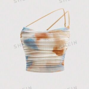 SHEIN touched one shoulder cropped top